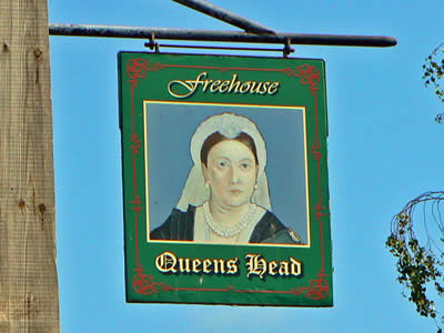 Queens Head Sign
