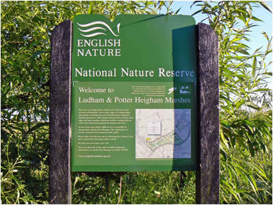 Ludham Marshes Sign