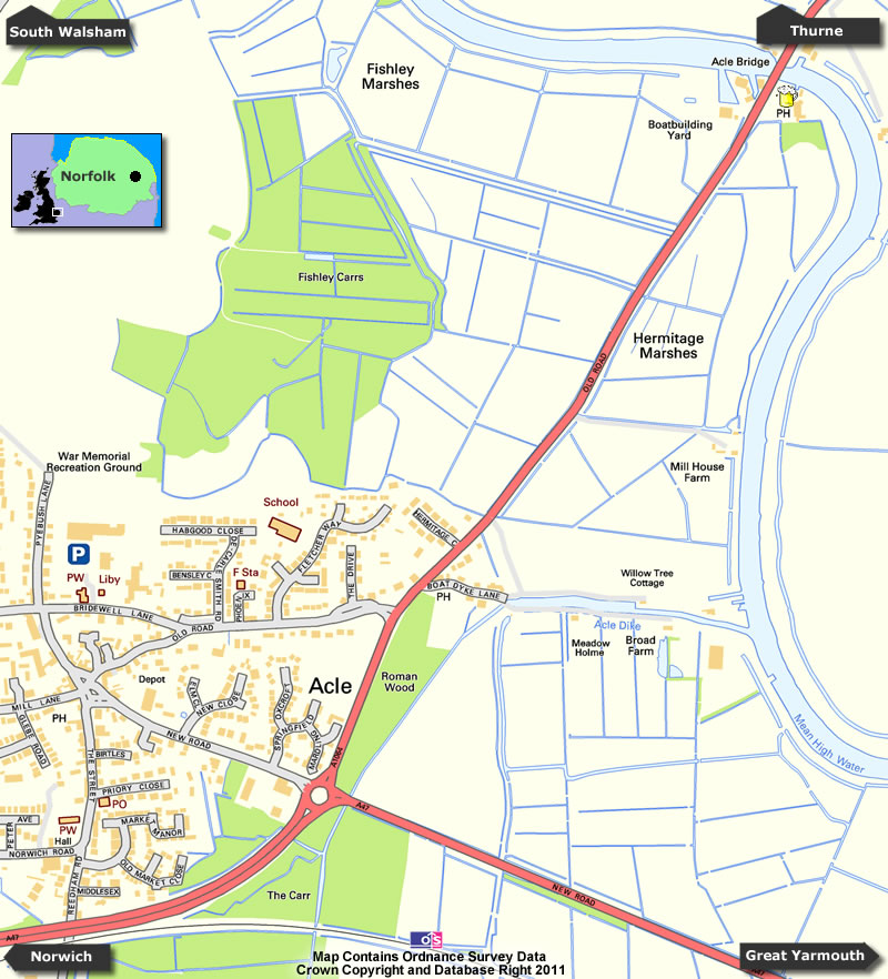 Acle Map