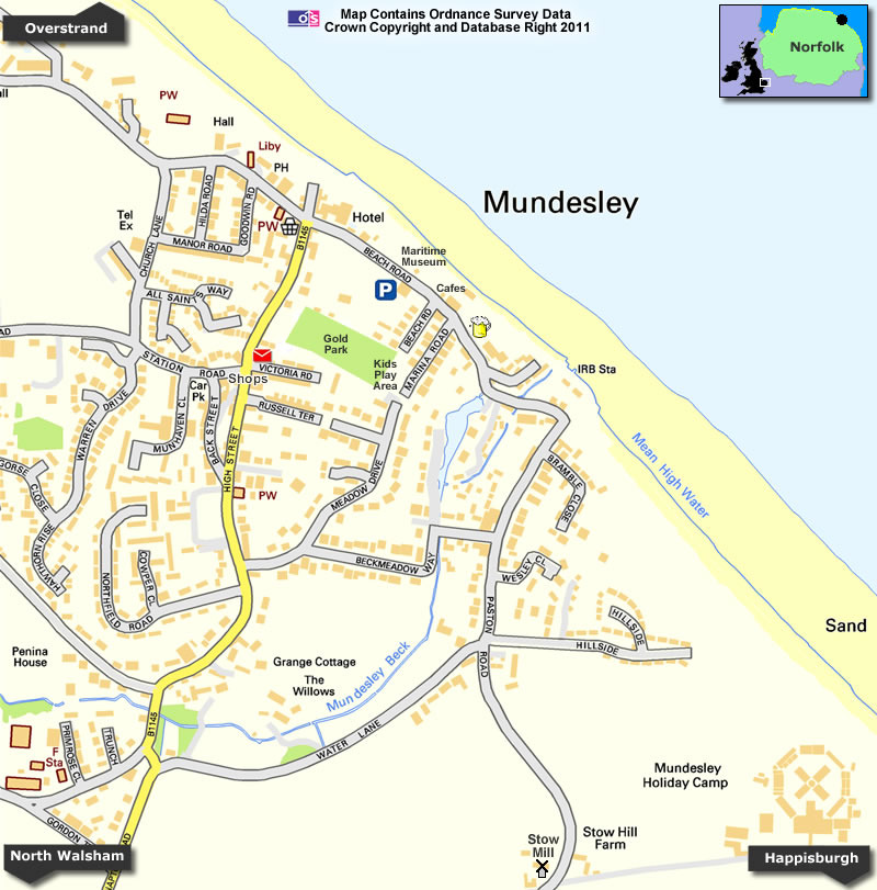 Mundesley Map