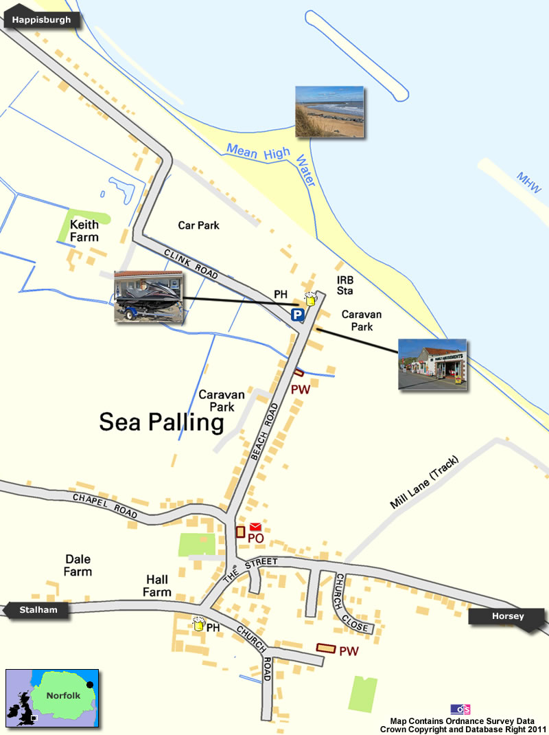 Sea Palling Map